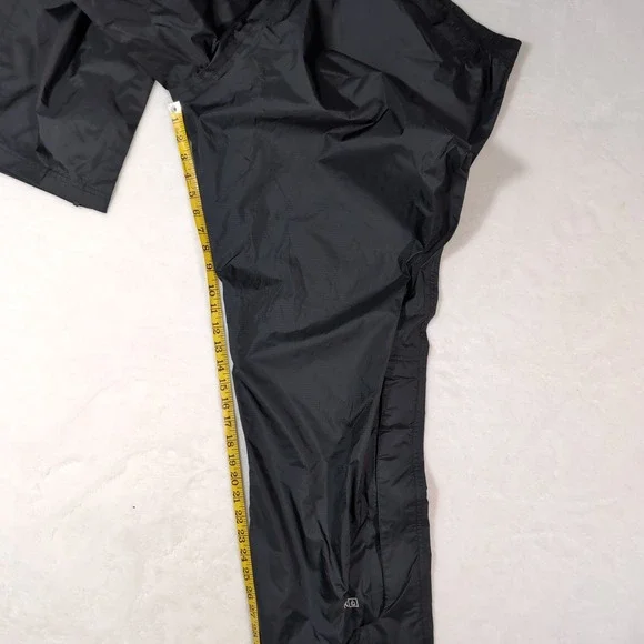 LL Bean TEK 2.5 Rain Pants Womens 2X Reg Black Ripstop Waterproof Hiking 268242 - Picture 9 of 11